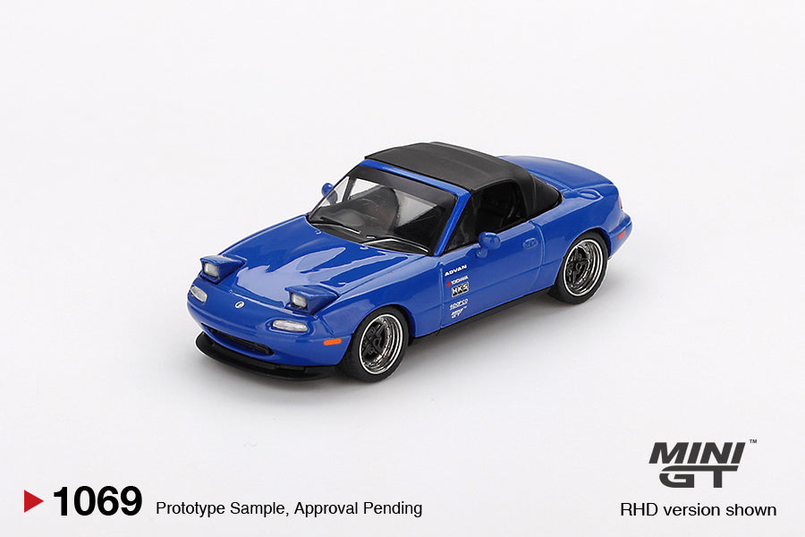 Mini GT Mazda Miata MX-5 (NA) Tuned Version Dark Blue RHD 1:64 - MGT01069-R