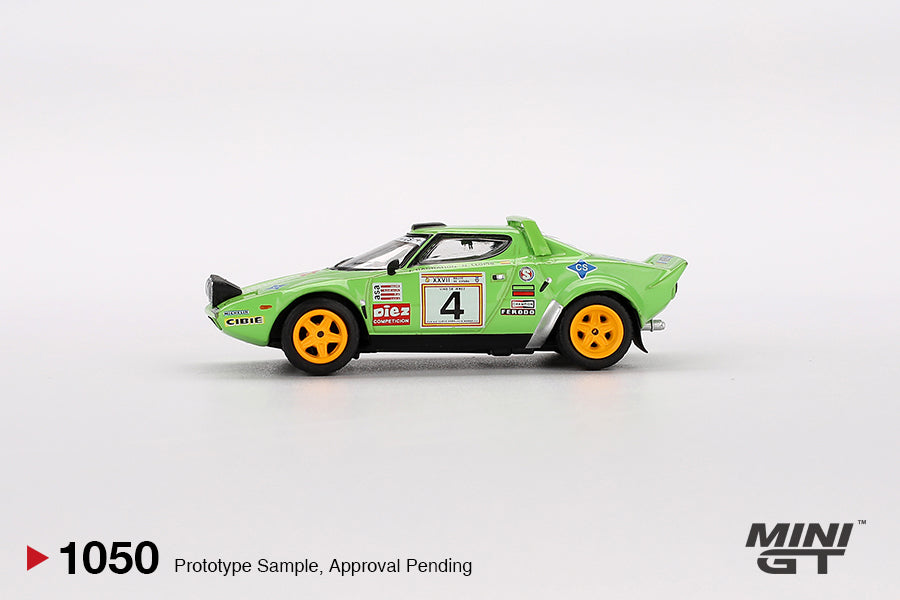 Mini GT Lancia Stratos HF No.04 1979 Spanish Rally Champion LHD 1:64 - MGT01050-L