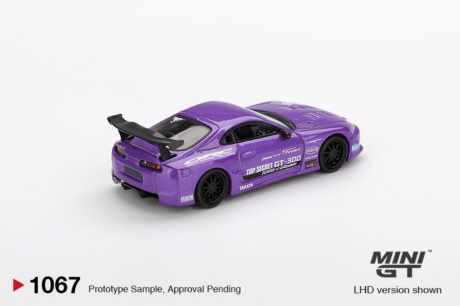 Mini GT Toyota Supra (A80) Top Secret GT-300 Purple RHD 1:64 - MGT01067-R
