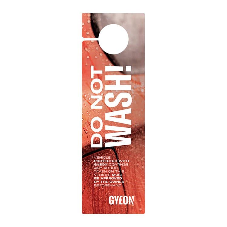 Gyeon Hanger - Do Not Wash, Red