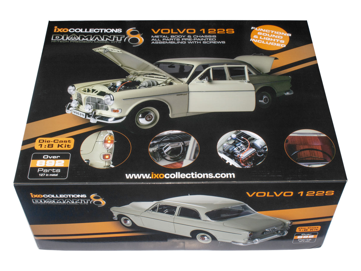 IXO Collections Volvo 122S 1:8 Scale Metal and Plastic Full Kit IXC.VOL.FK