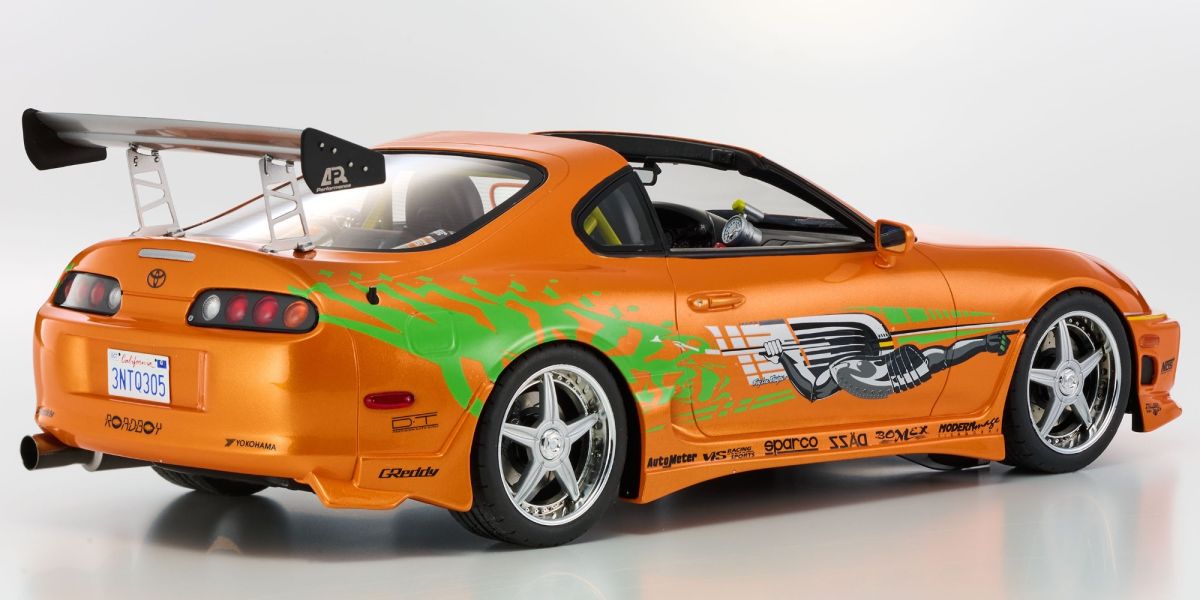 Kyosho Toyota Supra Turbo Fast & Furious Orange Pearl 1:12 Scale Resin KSR12009A