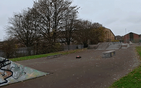 Tomley RC PD Racing Brushless Truggy crazy jump gif