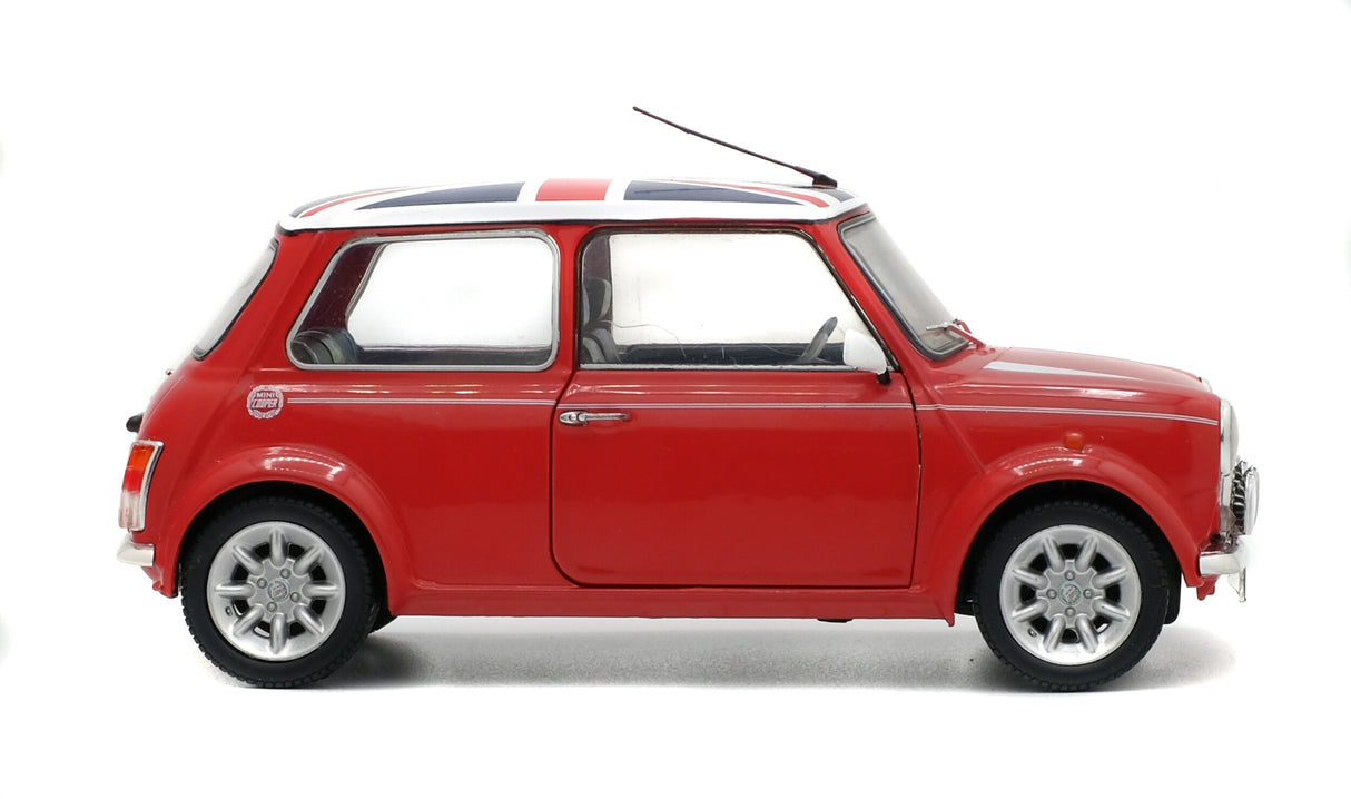 Solido Mini Cooper Sport Pack Red with Union Jack 1997 1:18 S1800604