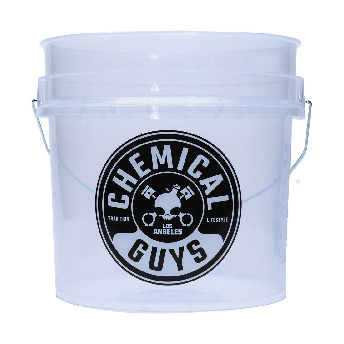 Chemical Guys Heavy Duty Ultra Clear Detailing Bucket - w/CG Logo (4.5 Gal)