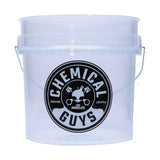 Chemical Guys Heavy Duty Ultra Clear Detailing Bucket - w/CG Logo (4.5 Gal)