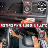 Chemical Guys VRP Vinyl, Rubber, Plastic Shine & Protectant Wipes - 50 Wipes
