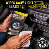 Chemical Guys InnerClean Interior Quick Detailer & Protectant Car Wipes - 50 Wipes