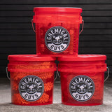 Chemical Guys Heavy Duty Detailing Bucket - Luminous Translucent Red