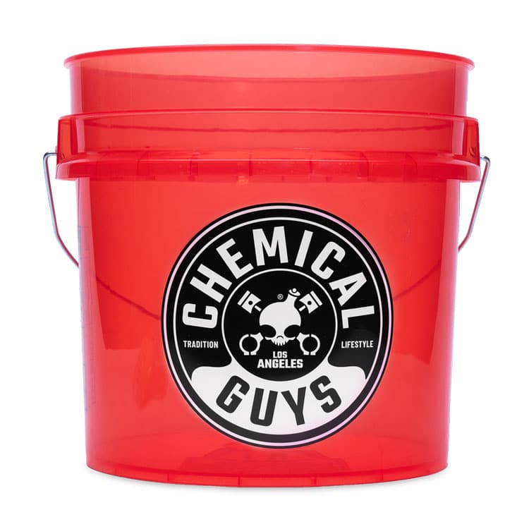 Chemical Guys Heavy Duty Detailing Bucket - Luminous Translucent Red