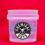 Chemical Guys Heavy Duty Ultra Clear Detailing Bucket - w/CG Logo (4.5 Gal)