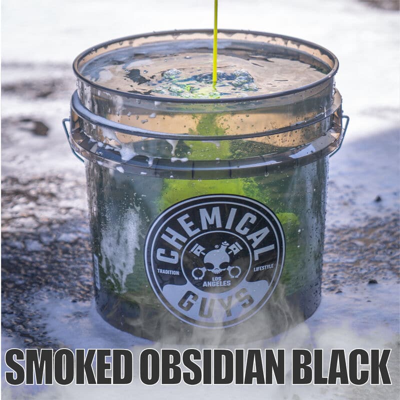 Chemical Guys Heavy Duty Detailing Bucket - Smoked Obsidian Black