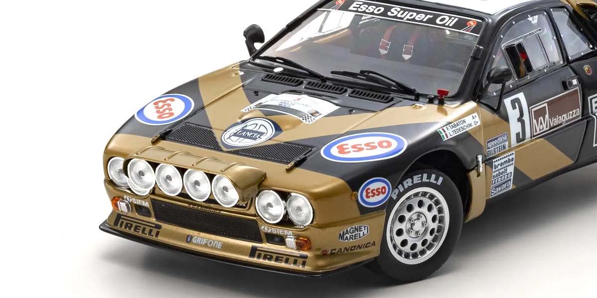 Kyosho Lancia 037 Rally F. Tabaton Targa Florio 1985 ESSO No3 1:18 Scale KS08306H
