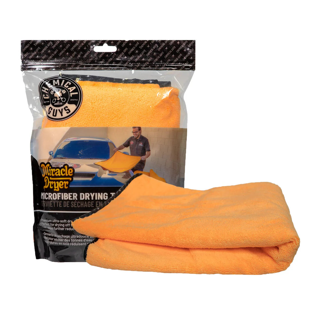 Chemical Guys Miracle Dryer Absorber Premium Microfibre Towel with Silk Edges, 36" x 25"