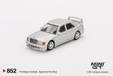 Mini GT Mercedes-Benz 190E 2.5-16 Evolution II Astral Silver 1:64 - MGT00852-L