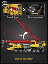 CaDA Mobile Crane - Full Function 1831 Pieces Brick Model Kit C61081W