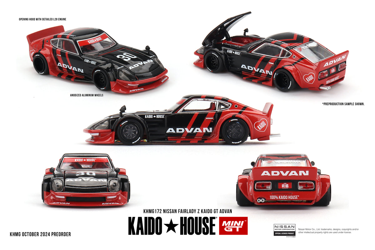 Mini GT Kaido House Nissan Fairlady Z Kaido GT ADVAN 1:64 - KHMG172