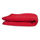 Chemical Guys Waffle Weave Glass and Window Microfibre Towel - Red