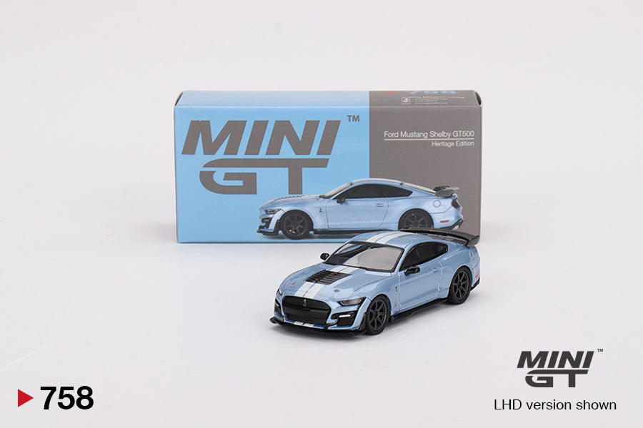 Mini GT Ford Mustang Shelby GT500 Heritage Edition RHD 1:64 - MGT00758-R