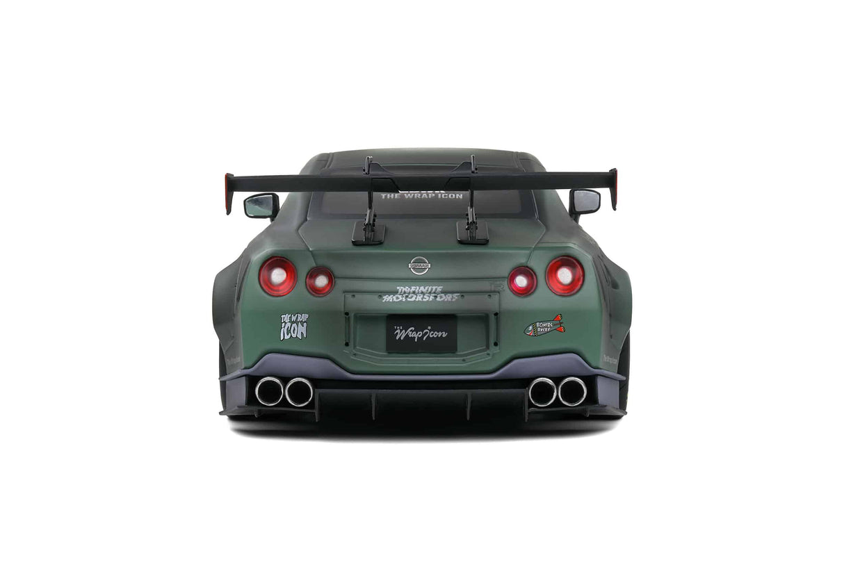 Solido Nissan GT-R (R35) Liberty Walk Body Kit 2.0 Army Fighter 2022 1:18 S1805807