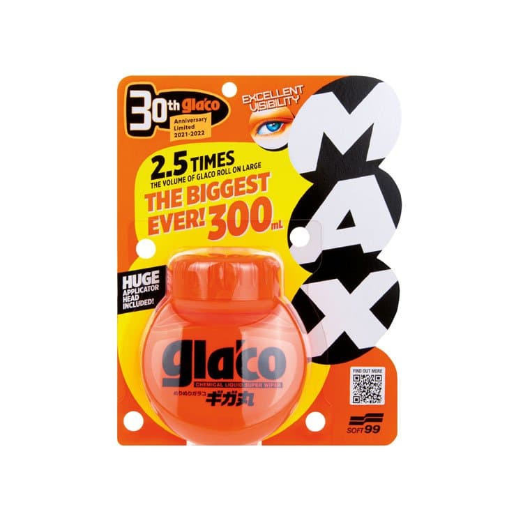 Soft99 Glaco Roll On MAX Glass & Mirrors Water Repellant