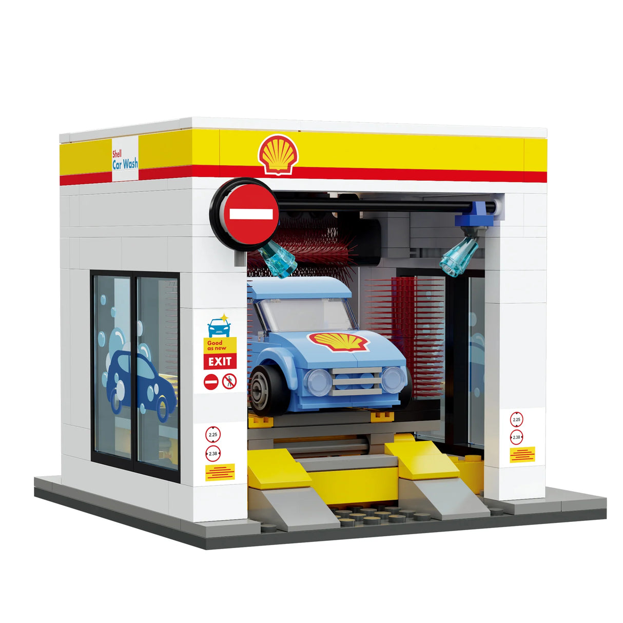 CaDA Shell Car Wash 294 Pieces Brick Model Kit C66030W