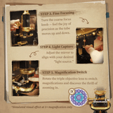 Pantasy Retro Microscope with Accessories Set 1107 pcs Brick Model Kit 85034