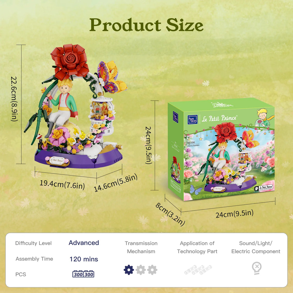 Pantasy Le Petit Prince™ Starry Garden 300 pcs Brick Model Kit 86336