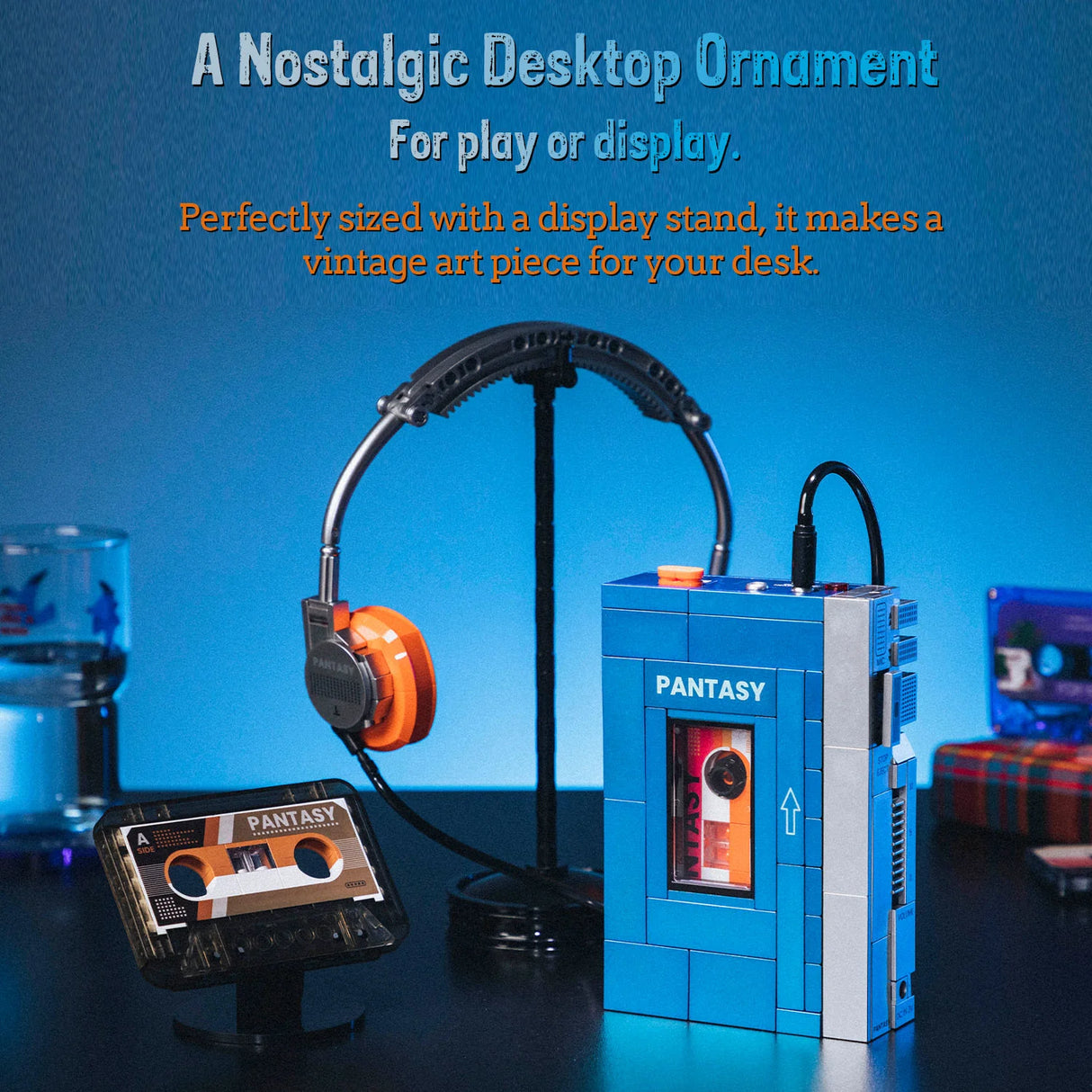 Pantasy Retro Tape Cassette Player 569 pcs Brick Model Kit 85039