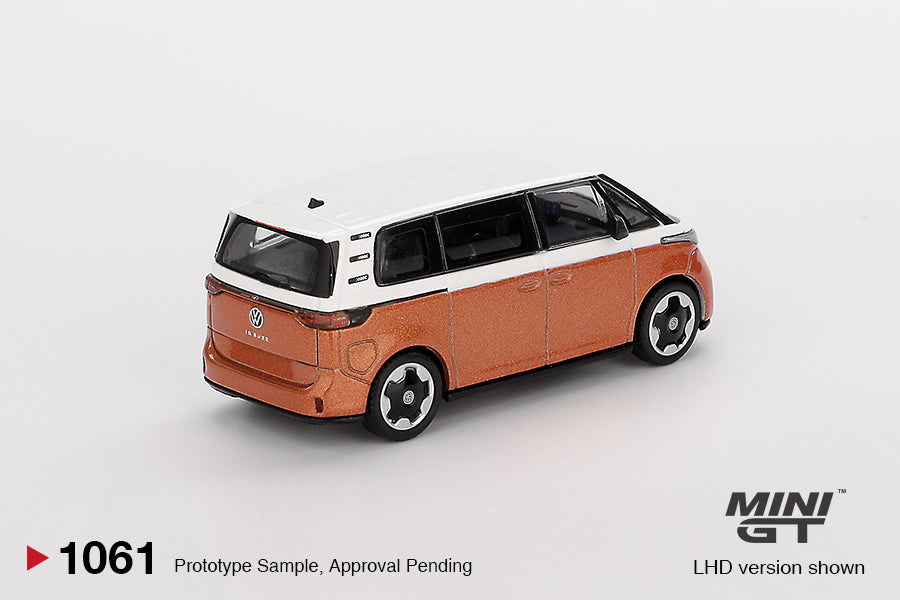 Mini GT Volkswagen ID Buzz Candy White / Energetic Orange RHD 1:64 - MGT01061-R