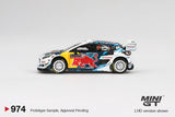 Mini GT Ford Puma Rally1 #13 M-Sport Ford WRT 2024 Rally Monte Carlo 1:64 - MGT00974-L