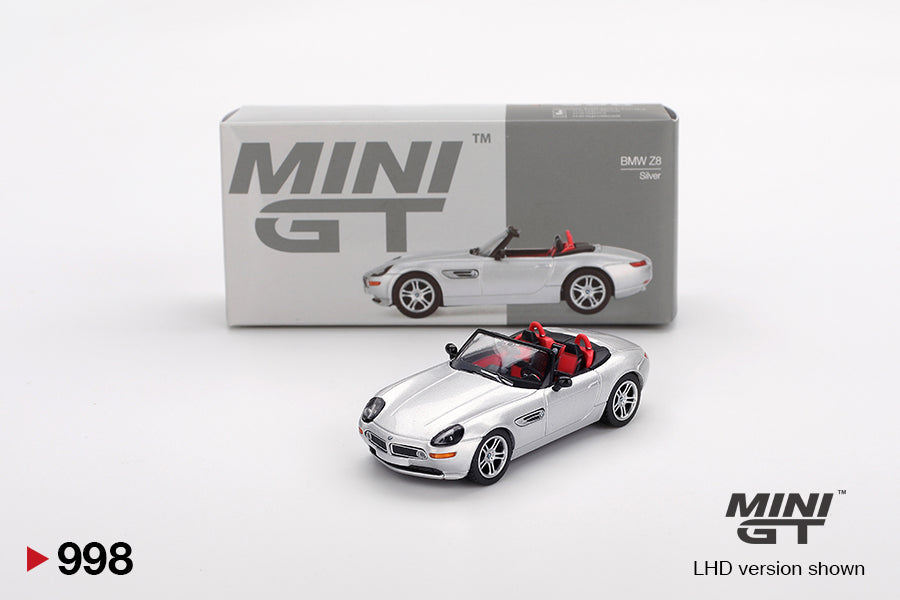Mini GT BMW Z8 Silver LHD (Blister Packaging) 1:64 - MGT00998-BL