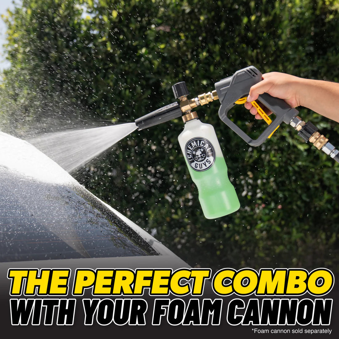 Chemical Guys TORQ Snubby Pressure Washer Gun - Foam Cannon Attachment - New