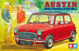 Tamiya Mini Cooper Triple Pack 1/24 Plastic Model Kits - Items 24130, 24039 and 24235