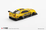 Mini GT Nissan LB-ER34 Super Silhouette SKYLINE Sport Yellow RHD 1:64 - MGT01182-R