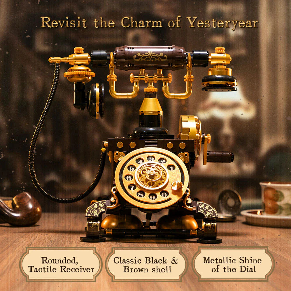 Pantasy Retro Rotary Telephone 766 pcs Brick Model Kit 85018