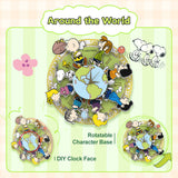 Puremind Peanuts™ Magnetic Around the World Wooden Clock 2201