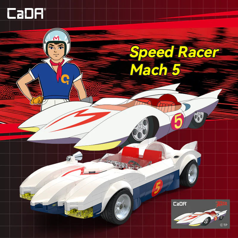 CaDA Speed Racer Mach 5 Car 1:24 294 Pieces Brick Model Kit C55087W