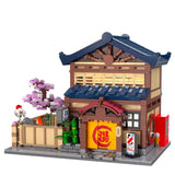 CaDA Japanese Sento Bathhouse 1249 pcs Brick Model Kit C66012W