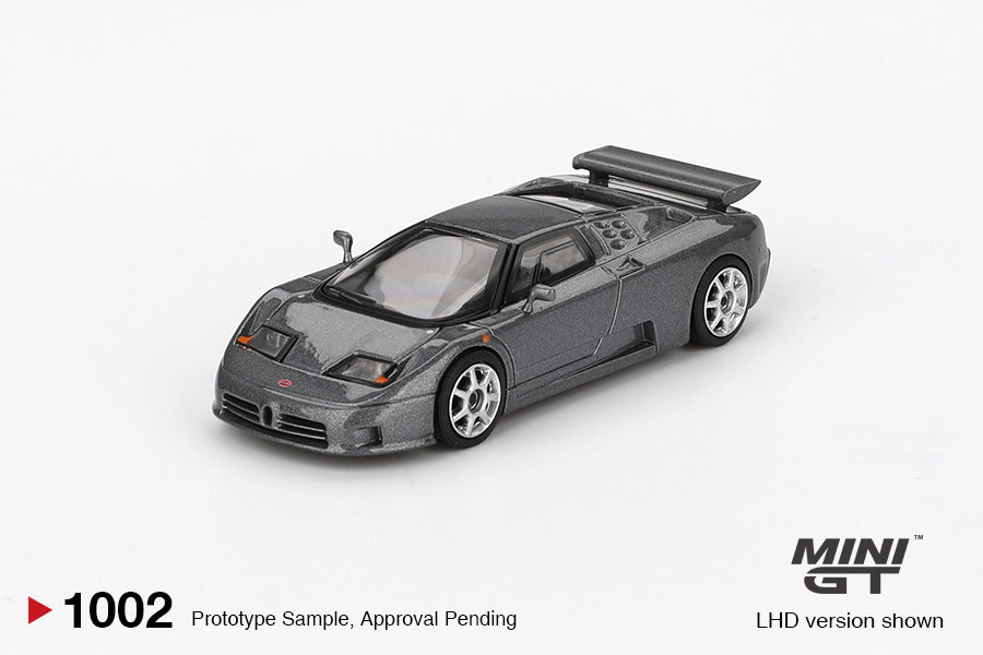 Mini GT Bugatti EB110 Super Sport Grigio Scuro LHD - MGT01002-L