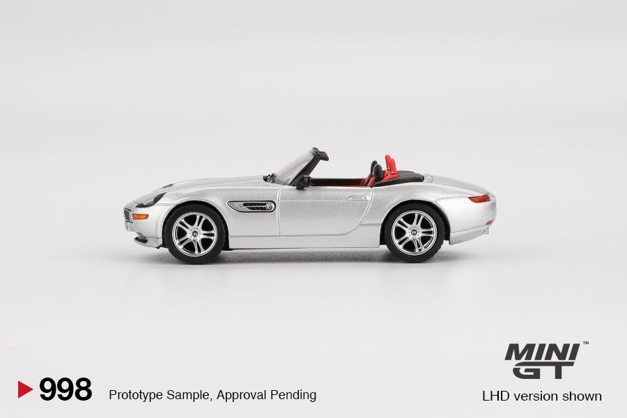 Mini GT BMW Z8 Silver LHD (Blister Packaging) 1:64 - MGT00998-BL