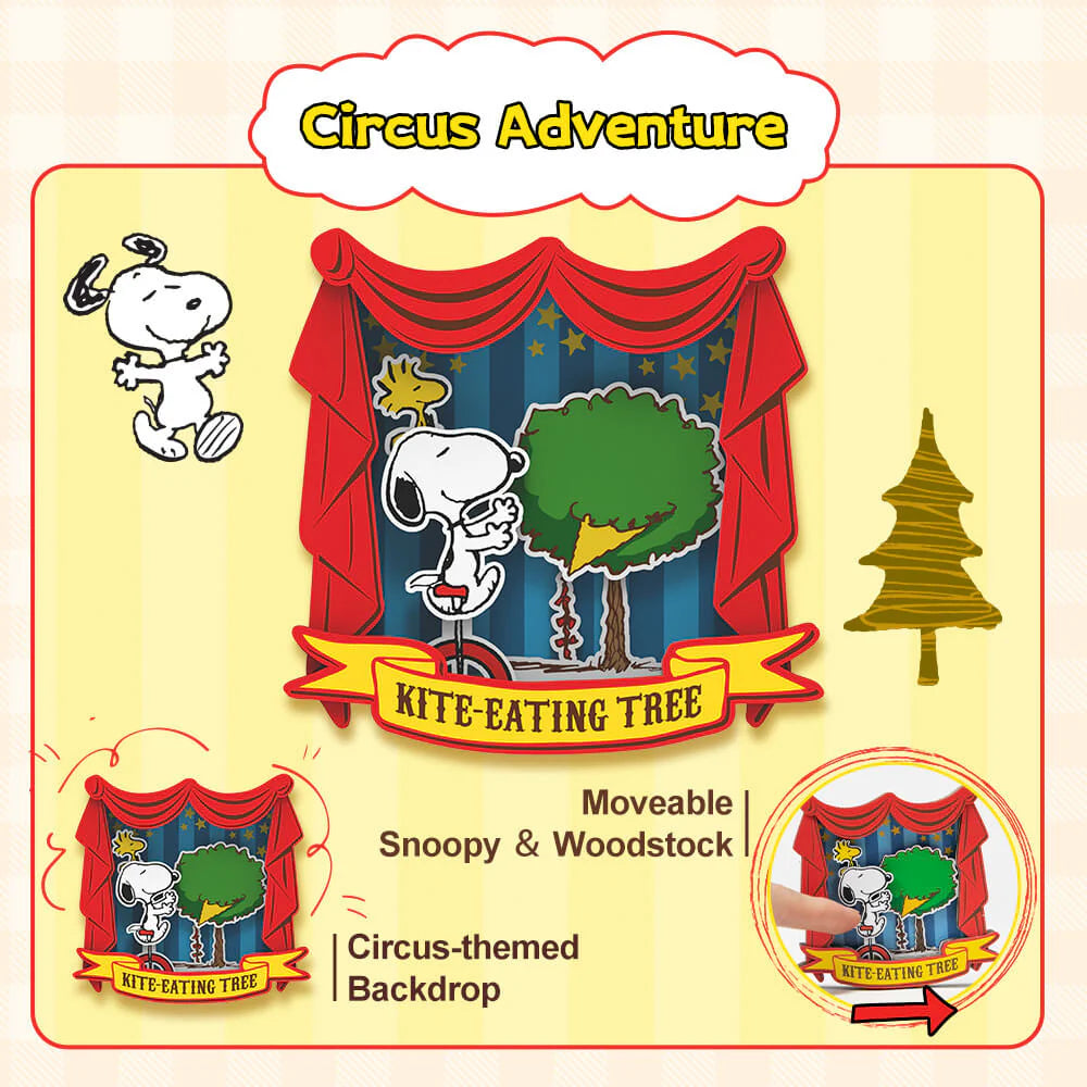 Puremind Peanuts™ Snoopy's Circus Adventure Wooden Magnet 2202
