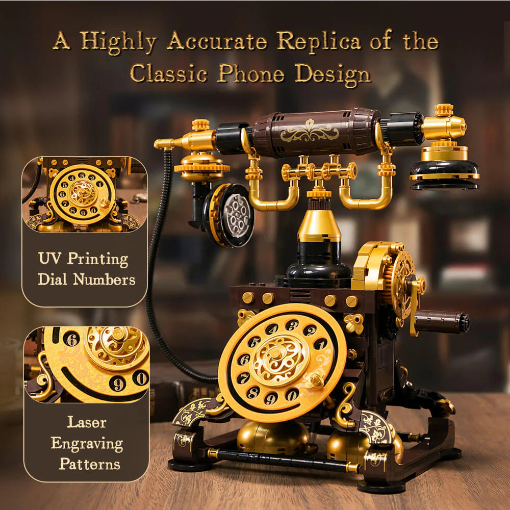 Pantasy Retro Rotary Telephone 766 pcs Brick Model Kit 85018