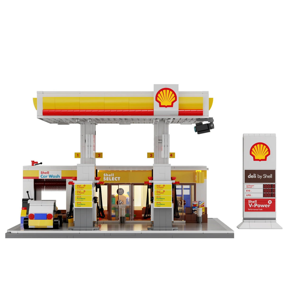 CaDA Shell Retail Station 1309 Pieces Brick Model Kit C66026W