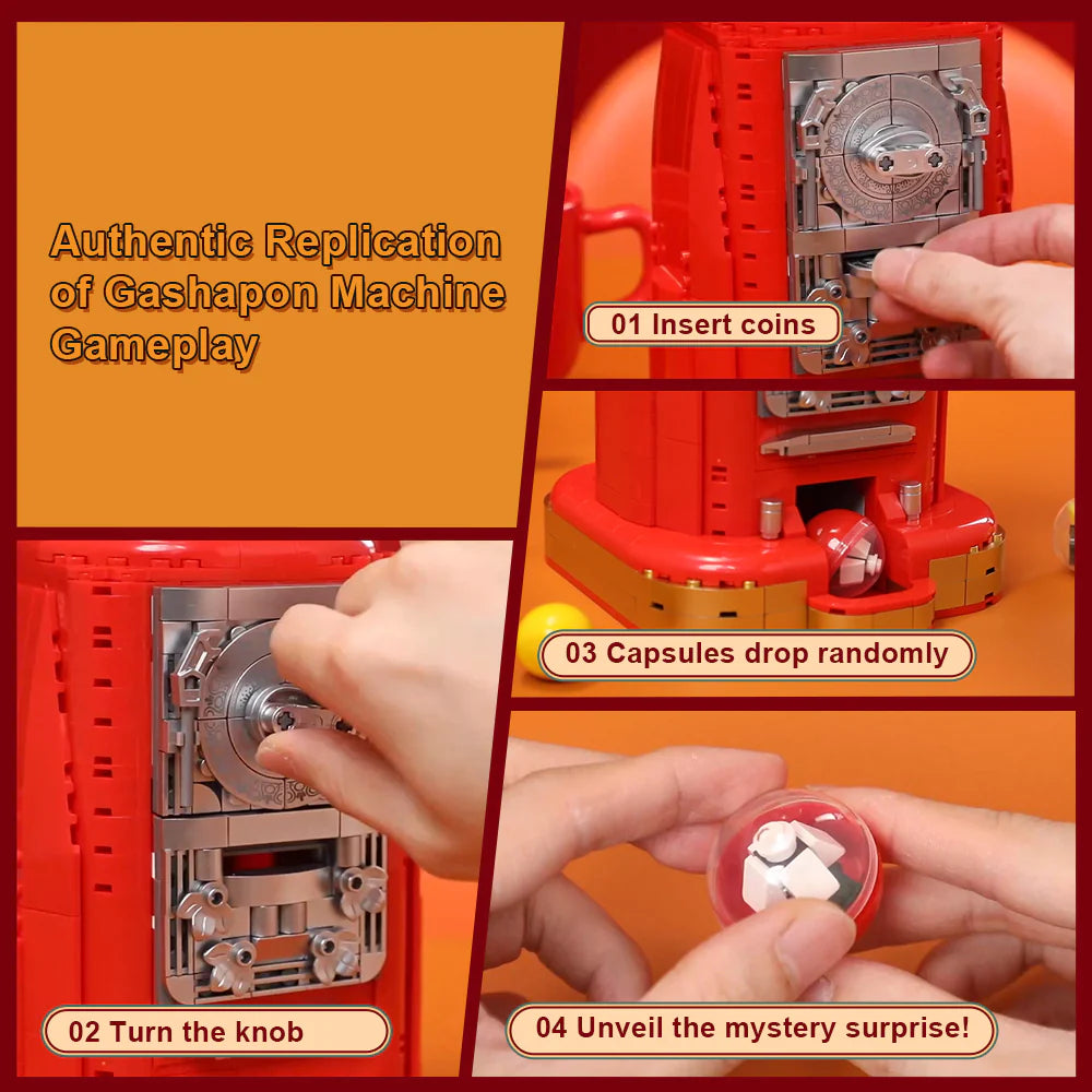 Pantasy Retro Gumball Machine 936 pcs Brick Model Kit 85016