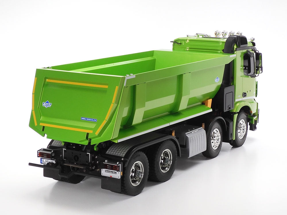 Tamiya RC Mercedes-Benz Arocs 8x4 Tipper Truck 4151 - Candy Green Edition - Item #47523
