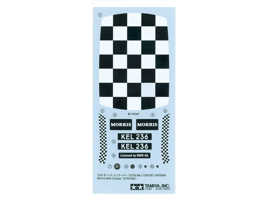 Tamiya Mini Cooper Triple Pack 1/24 Plastic Model Kits - Items 24130, 24039 and 24235