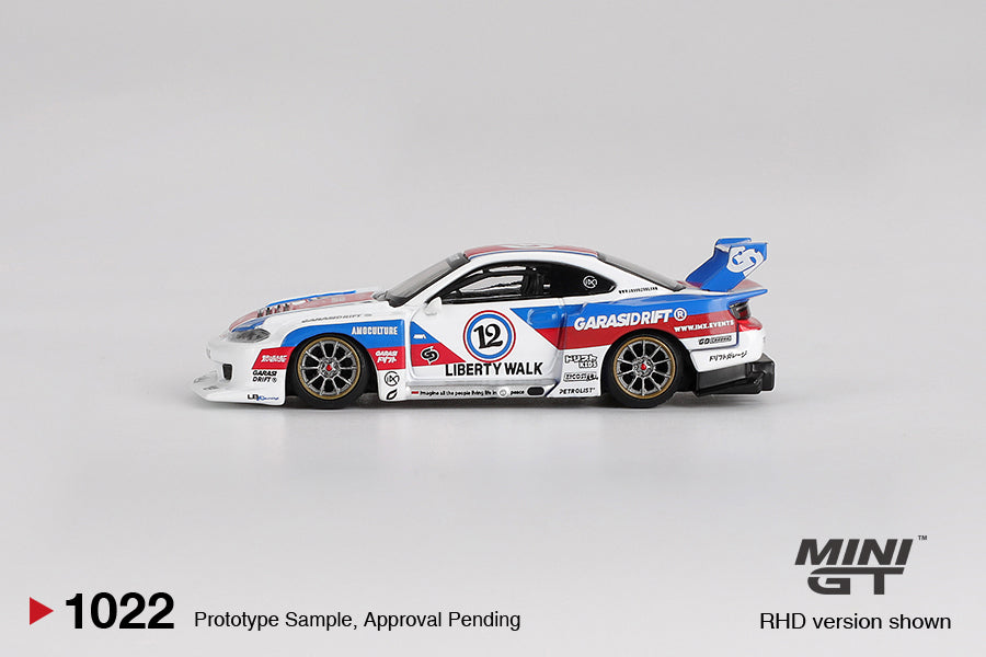 Mini GT Nissan LB-Super Silhouette S15 Silvia Garasidrift X LBW RHD 1:64 - MGT01022-R