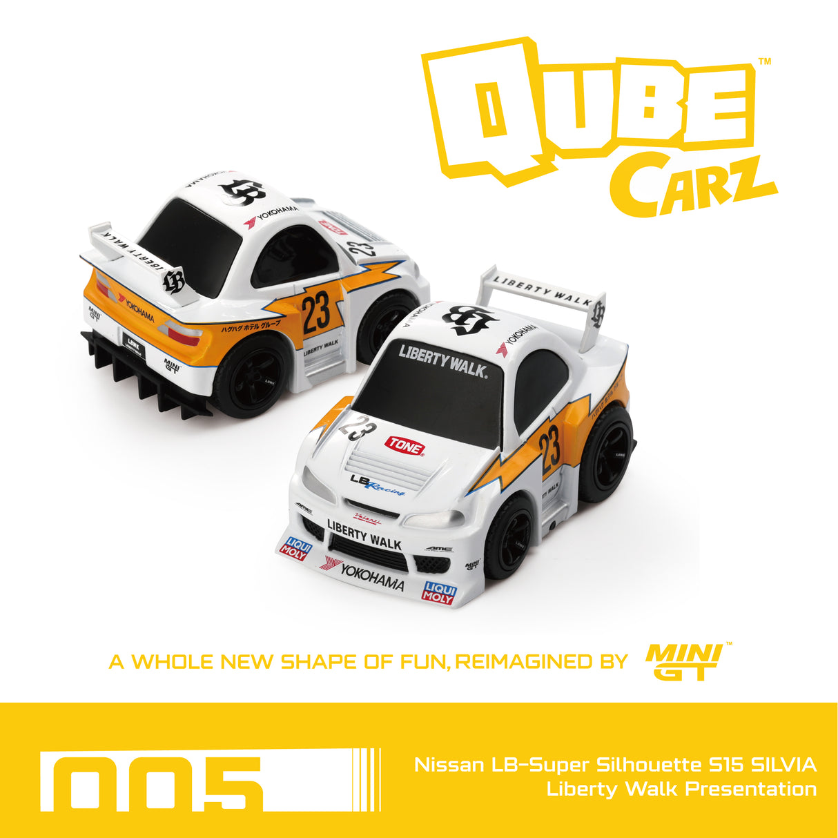 Mini GT QubeCarz Complete Box of 6 Cars - Factory Sealed - 1:64 - QZ001PACK6
