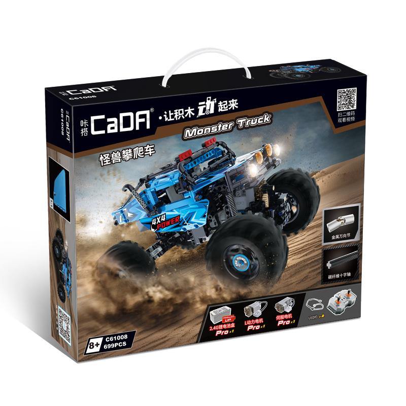 CaDA Monster Climbing Car 1:12 699 Pieces Brick Model Kit C61008W